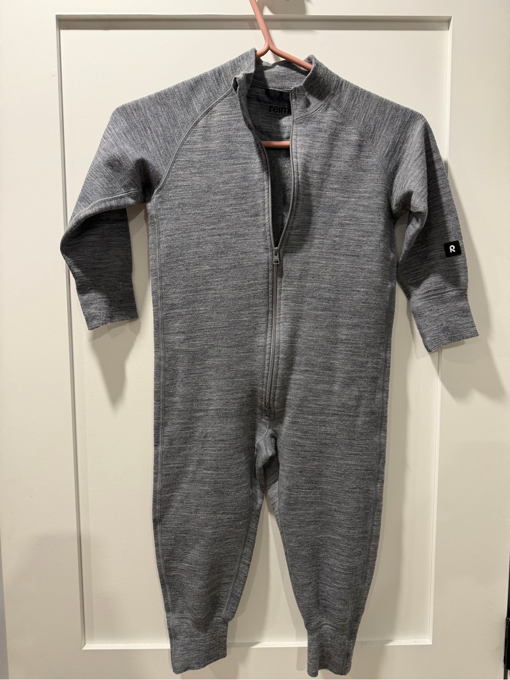 Reima 3t wool Gray Kids One-Piece Zip Romper